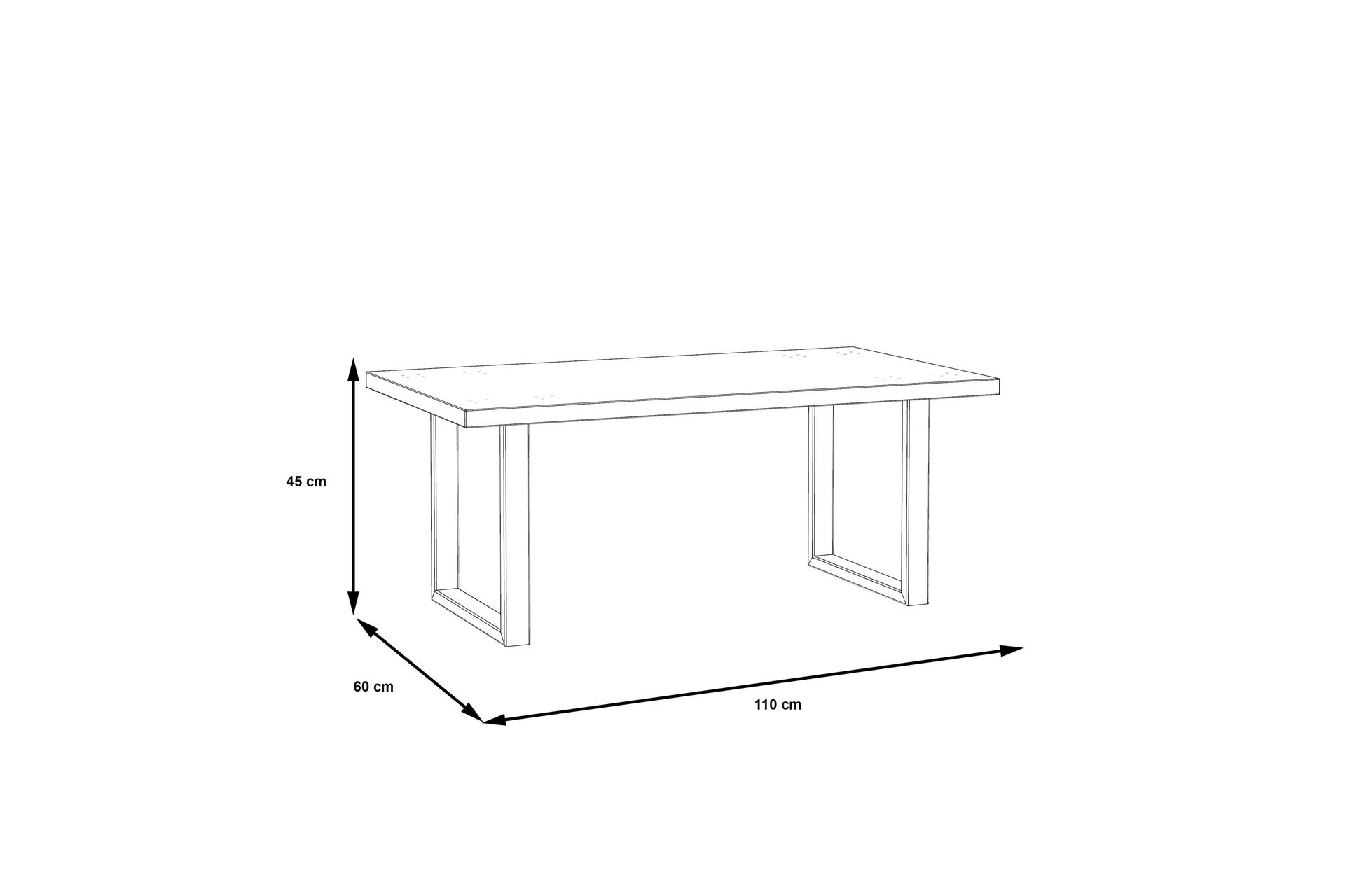 Yatton Sofabord 110 cm - Svart / Brun - Møbler - Bord - Sofabord