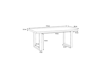 Yatton Sofabord 110 cm - Svart / Brun - Møbler - Bord - Sofabord