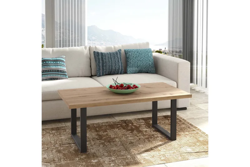 Yatton Sofabord 110 cm - Svart / Brun - Møbler - Bord - Sofabord