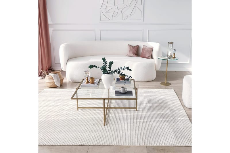 Yggersryd Sofabord 40x50x40 cm Rundt - Guld - Møbler - Bord - Sofabord