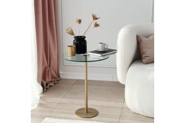 Yggersryd Sofabord 40x50x40 cm Rundt - Guld - Møbler - Bord - Sofabord