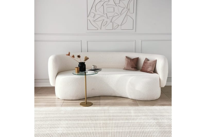 Yggersryd Sofabord 40x50x40 cm Rundt - Guld - Møbler - Bord - Sofabord