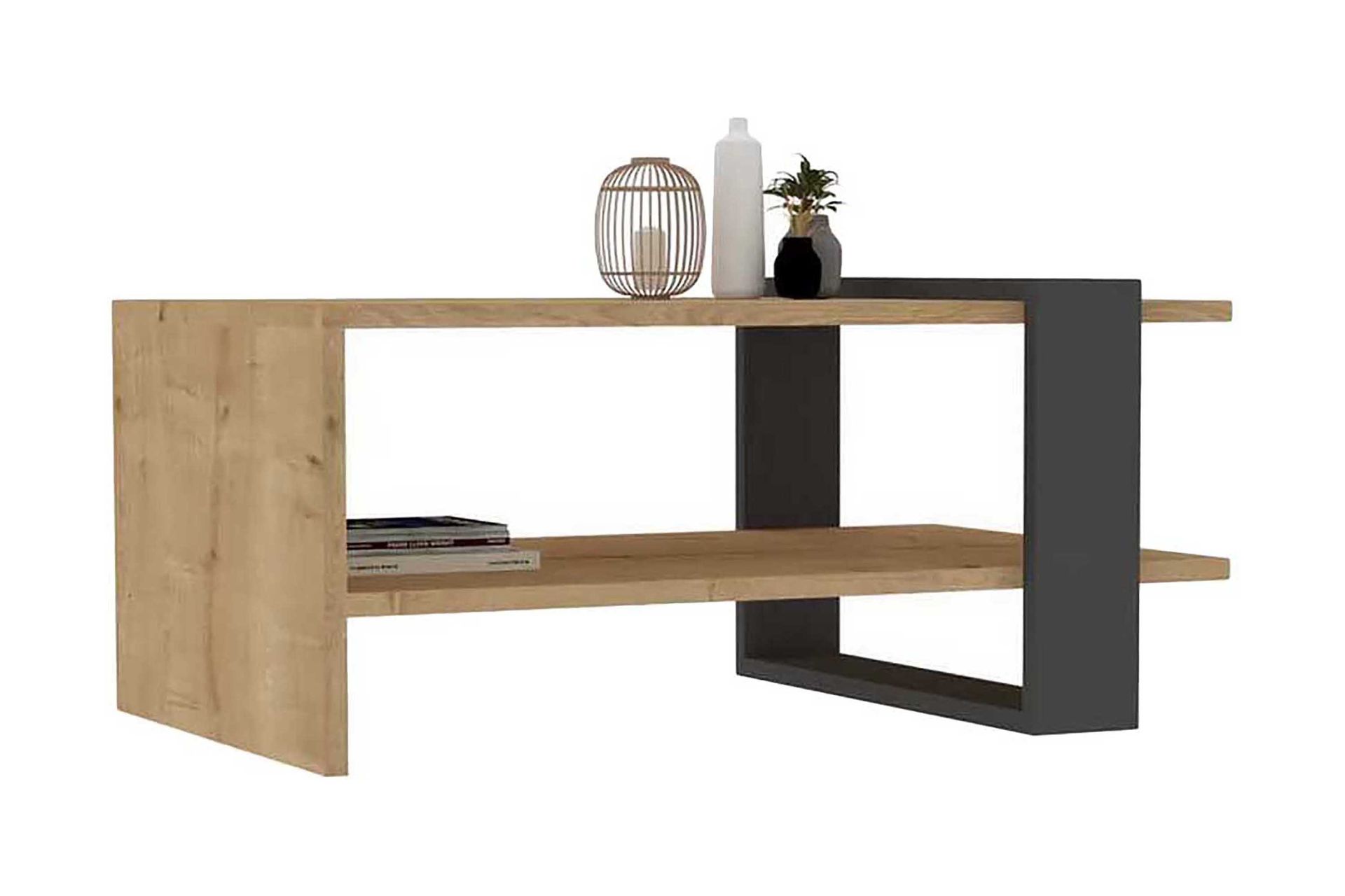 Yonca Sofabord 80x35x80 cm - Antrasitt - Møbler - Bord - Sofabord