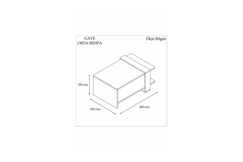 Yonca Sofabord 80x35x80 cm - Antrasitt - Møbler - Bord - Sofabord