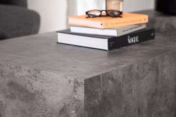 York High Travertin Sofabord 80 cm - Mørkegrå - Møbler - Bord - Sofabord