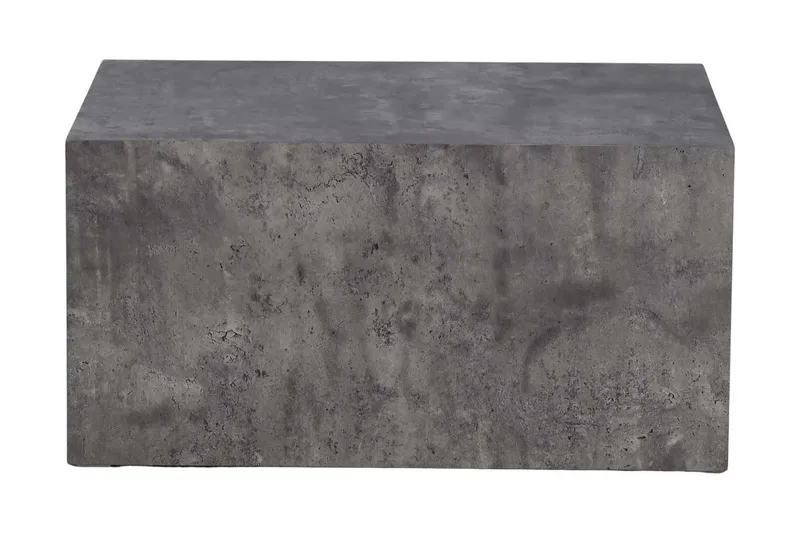 York High Travertin Sofabord 80 cm - Mørkegrå - Møbler - Bord - Sofabord