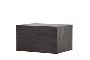 York Rektangulært Sofabord 80x60 cm i Tre med Mørkt Tre - Brun - Møbler - Bord - Sofabord