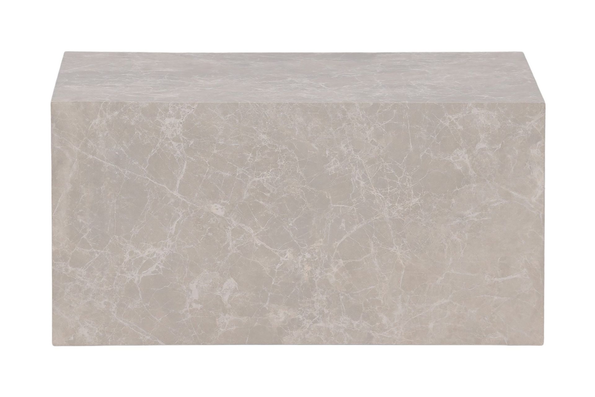 York Travertin Sofabord 80x60x40 cm - Beige / Betong