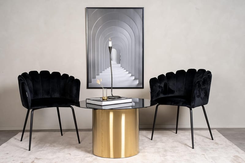 Ystad Sofabord Rundt 75 cm - Svart - Møbler - Bord - Sofabord