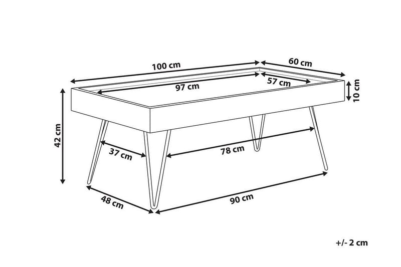 Zens Sofabord 100x60 cm - Tre/Natur - Møbler - Bord - Sofabord