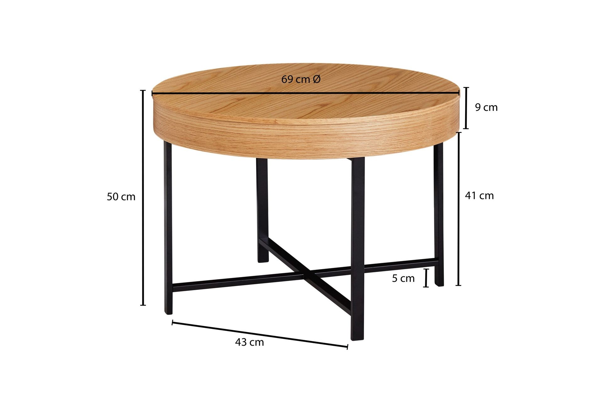Zollicoffer Sofabord 69 cm - Ljusbrun - Møbler - Bord - Sofabord