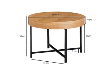 Zollicoffer Sofabord 69 cm - Ljusbrun - Møbler - Bord - Sofabord