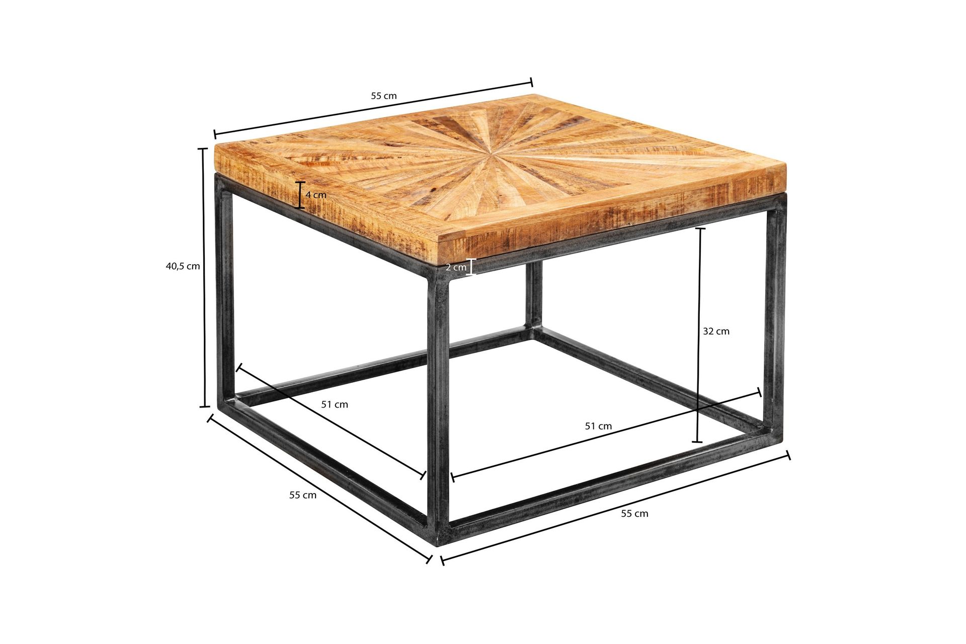 Zyauna Sofabord 55 cm - Brun - Møbler - Bord - Sofabord