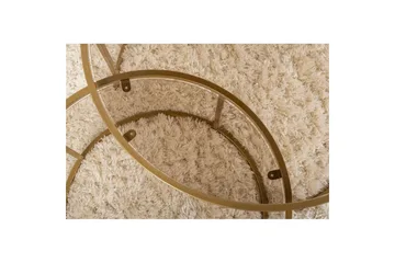 Sofabordsett 2 stykker Rikiya Gullbronse - Gullbronse - Møbler - Bord - Sofabord