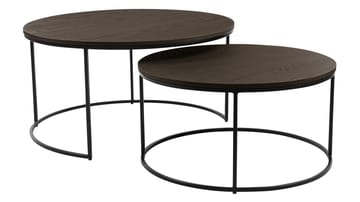 Sofabordsett Dover Ø85 cm - Brun - Møbler - Bord - Sofabord