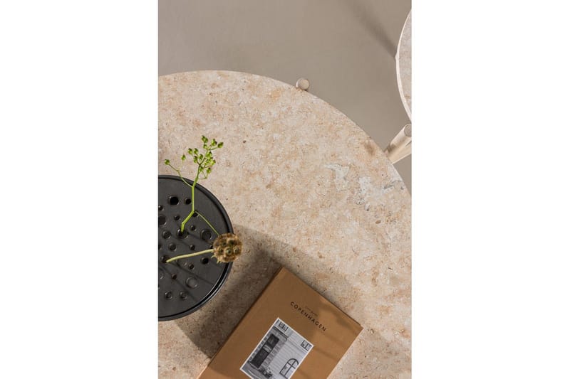 Sofabordsett VIND Sandhamn 2 stk Runde 70 cm/40 cm Beige - Møbler - Bord - Sofabord