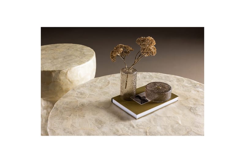 Sofabordsett VIND Sandön 2 stk Runde 70 cm/40 cm Lysgrå - Møbler - Bord - Sofabord