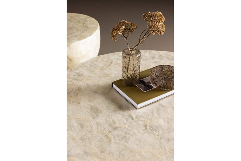 Sofabordsett VIND Sandön 2 stk Runde 70 cm/40 cm Lysgrå - Møbler - Bord - Sofabord