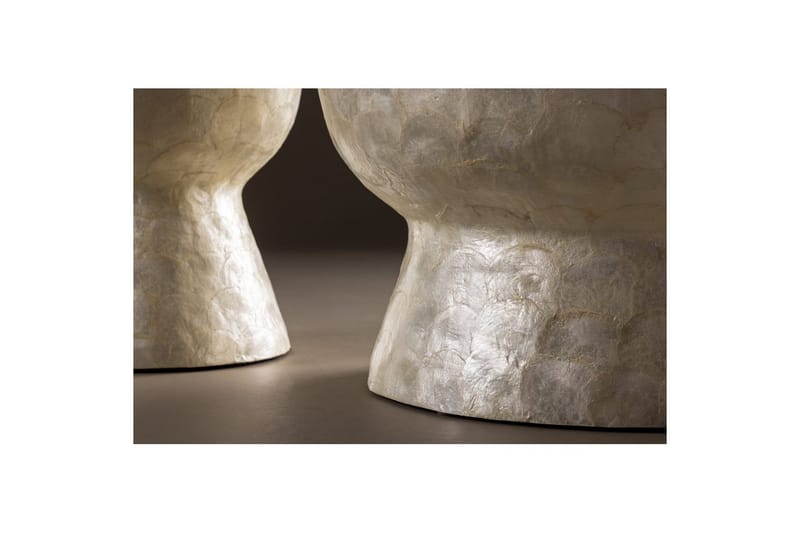 Sofabordsett VIND Sandön 2 stk Runde 70 cm/40 cm Lysgrå - Møbler - Bord - Sofabord