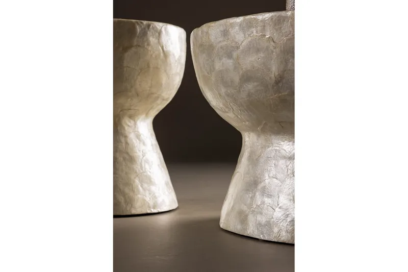 Sofabordsett VIND Sandön 2 stk Runde 70 cm/40 cm Lysgrå - Møbler - Bord - Sofabord