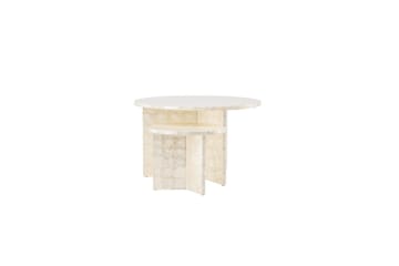 Sofabordsett VIND Smögen 2 stk Runde 70 cm/40 cm Lysegrå - Møbler - Bord - Sofabord