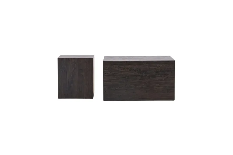 Sofabordsett York 2 stk 60x80 cm/40x40 cm Mokka - Mokka - Møbler - Bord - Sofabord