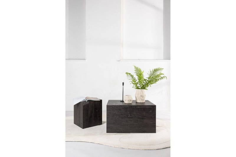 Sofabordsett York 2 stk 60x80 cm/40x40 cm Mokka - Mokka - Møbler - Bord - Sofabord
