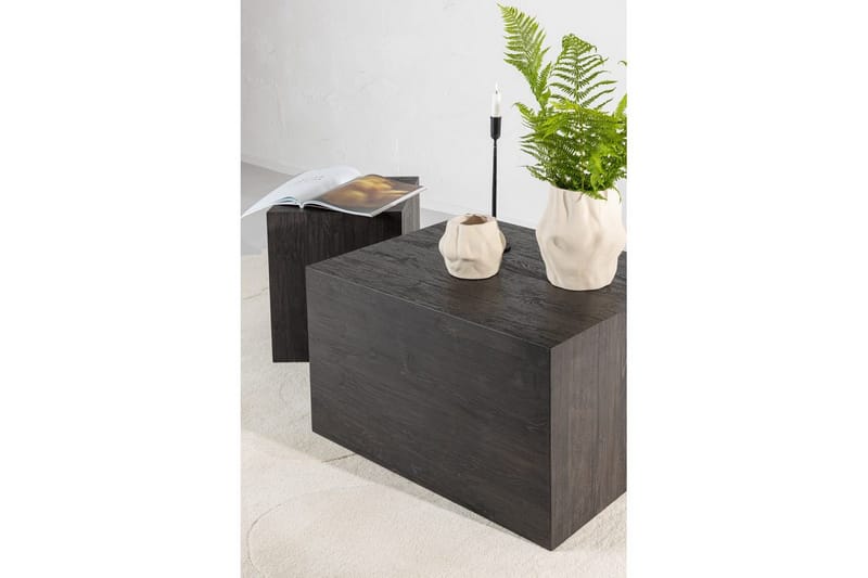 Sofabordsett York 2 stk 60x80 cm/40x40 cm Mokka - Mokka - Møbler - Bord - Sofabord