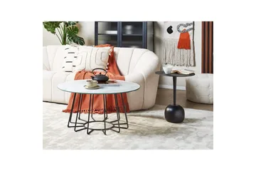 Soffbord Beliani Bernie Svart/Vit White||Black - Møbler - Bord - Sofabord