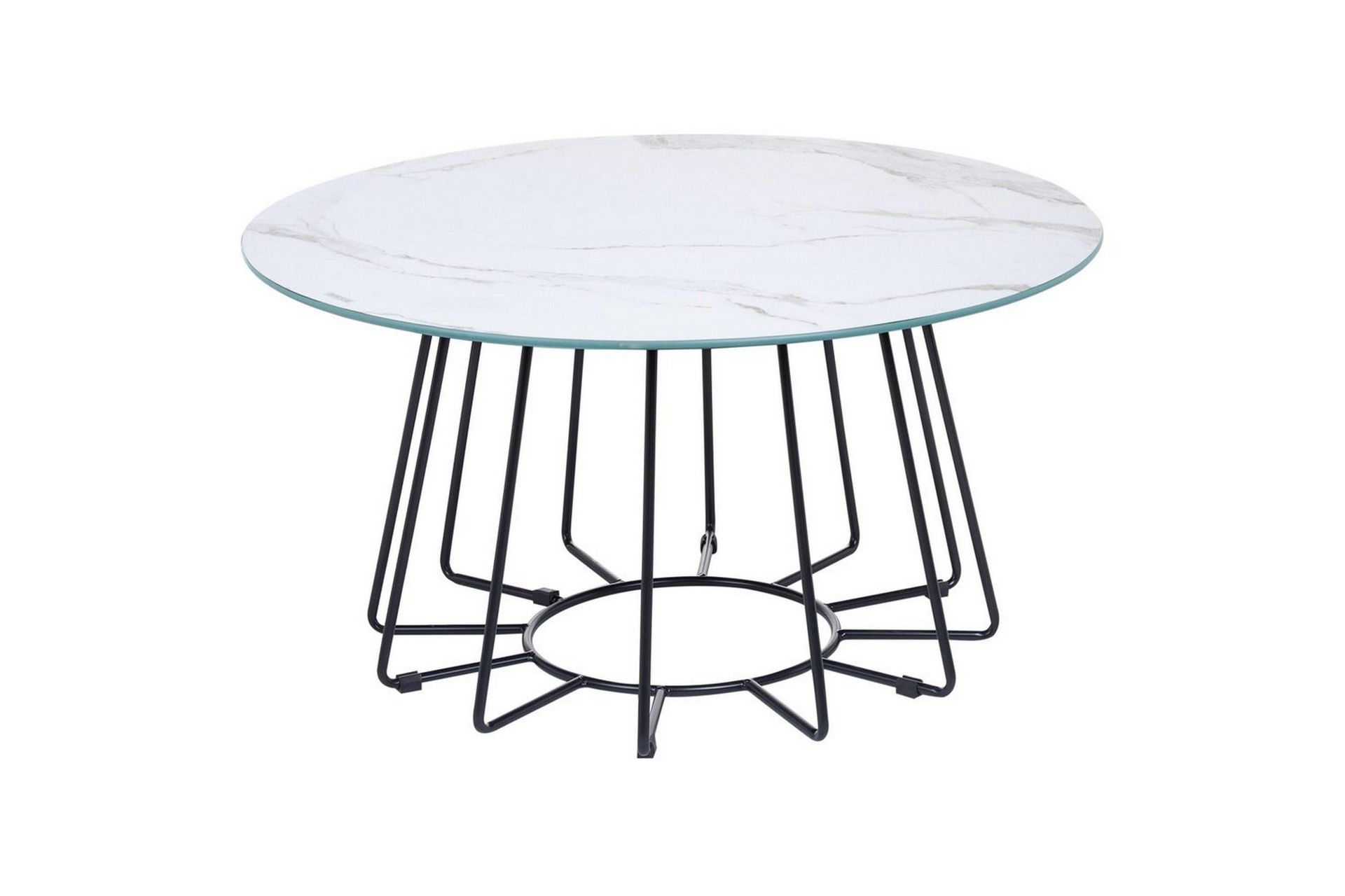 Soffbord Beliani Bernie Svart/Vit White\|\|Black -