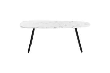 Soffbord Beliani Biddle White||Black - Møbler - Bord - Sofabord