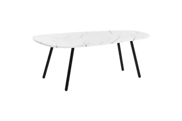 Soffbord Beliani Biddle White||Black - Møbler - Bord - Sofabord