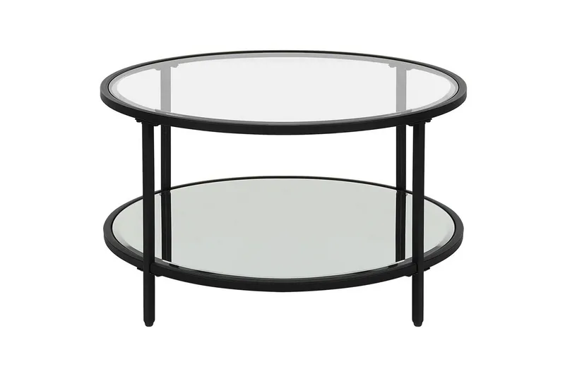 Soffbord Beliani Birney Guld/transparent Black||Transparent, undefined