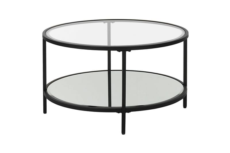 Soffbord Beliani Birney Guld/transparent Black||Transparent - Møbler - Bord - Sofabord