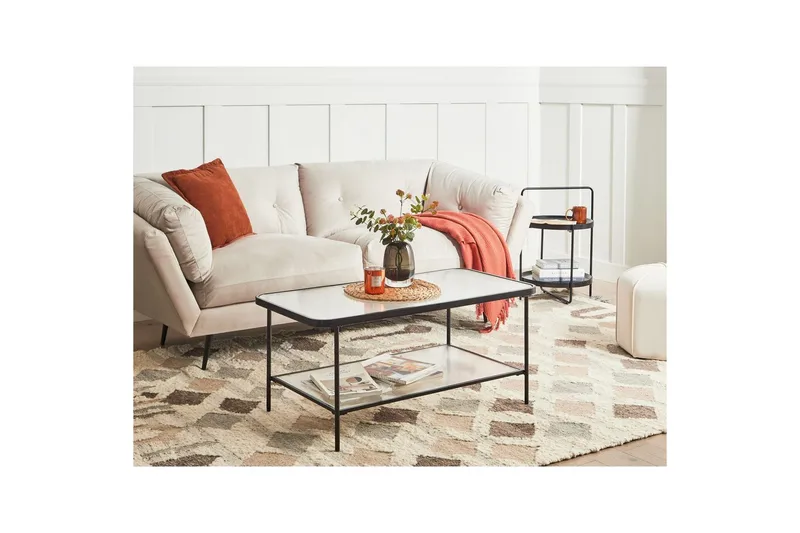 Soffbord Beliani Blair Transparent||Black - Møbler - Bord - Sofabord