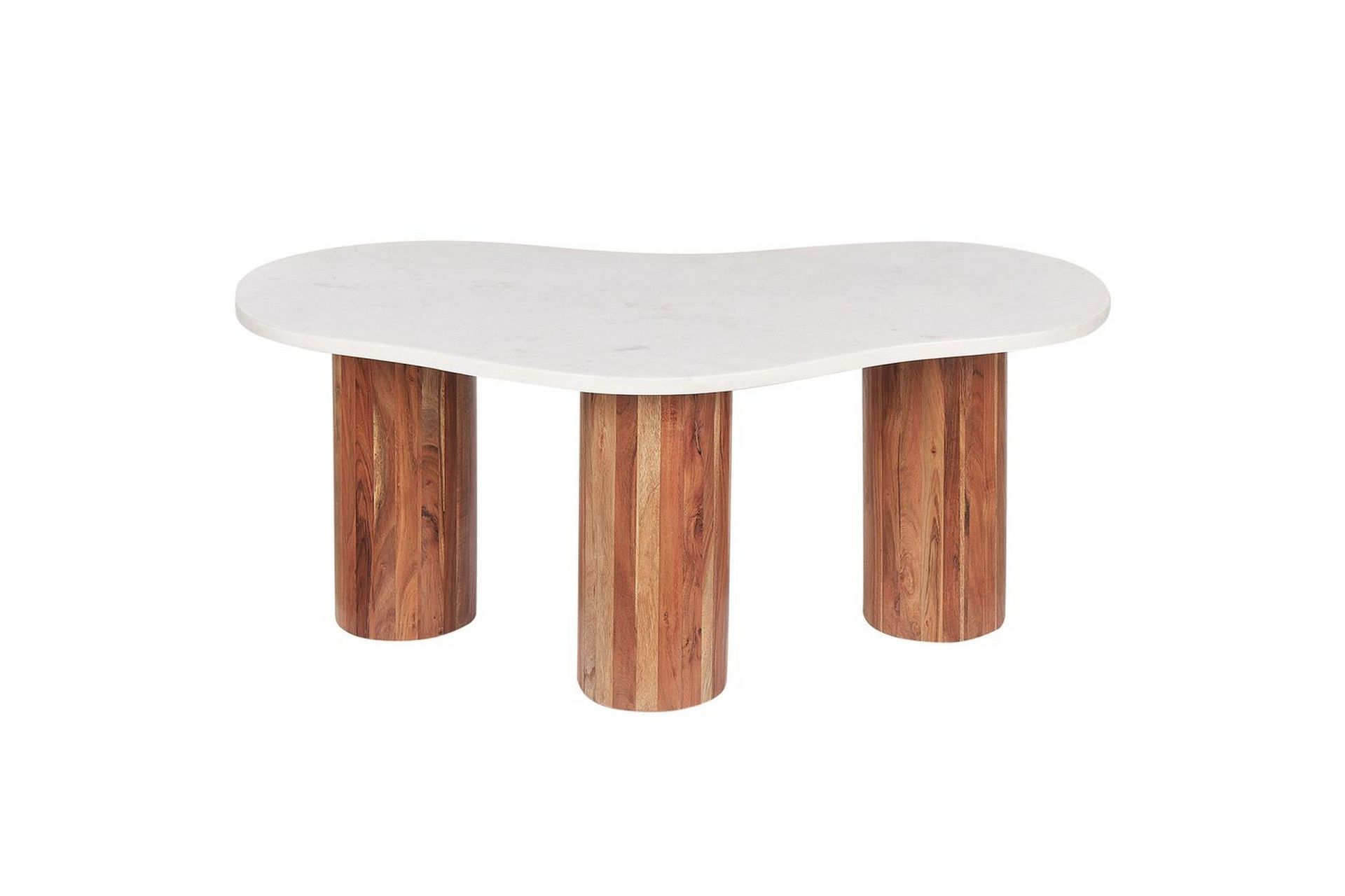 Soffbord Beliani Casablanca White\|\|Light wood -