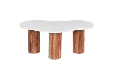 Soffbord Beliani Casablanca White||Light wood - Møbler - Bord - Sofabord