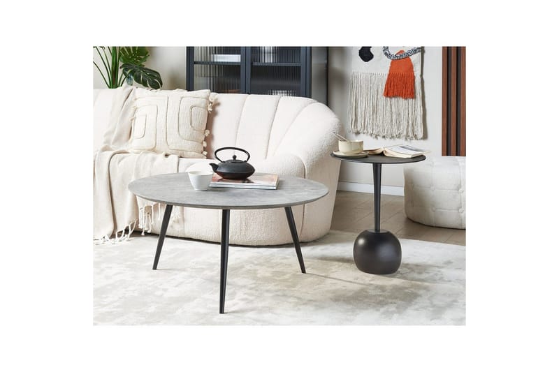 Soffbord Beliani Effie Grå Grey - Møbler - Bord - Sofabord