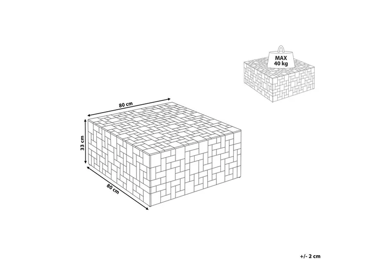 Soffbord Beliani Gambo Light wood - Møbler - Bord - Sofabord