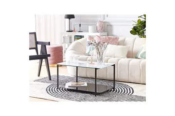 Soffbord Beliani Gloster Black||White - Møbler - Bord - Sofabord