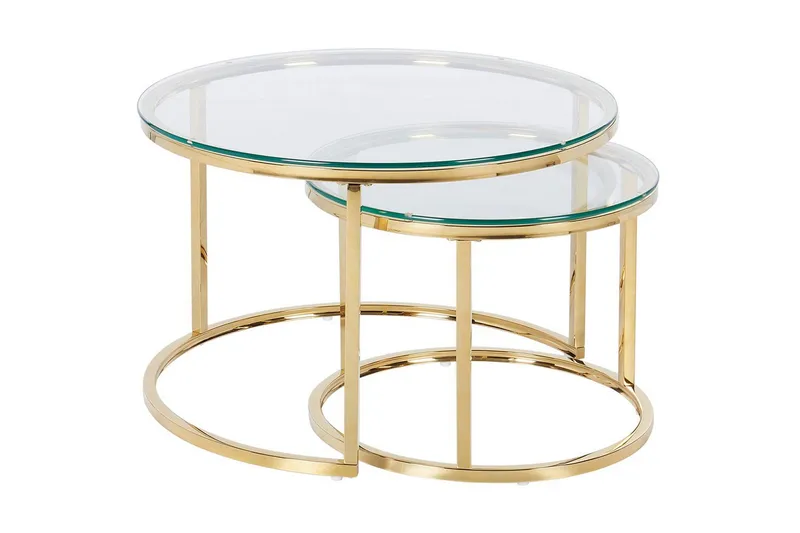 Soffbord Beliani Grange GOLD