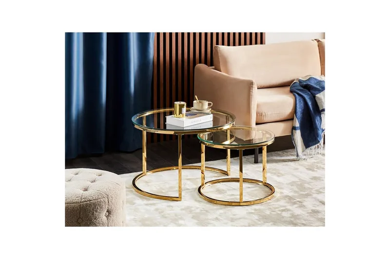Soffbord Beliani Grange GOLD - Møbler - Bord - Sofabord
