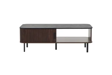 Soffbord Beliani Jose Dark wood||Black - Møbler - Bord - Sofabord