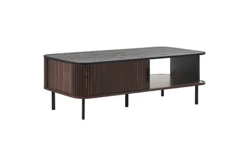 Soffbord Beliani Jose Dark wood||Black - Møbler - Bord - Sofabord