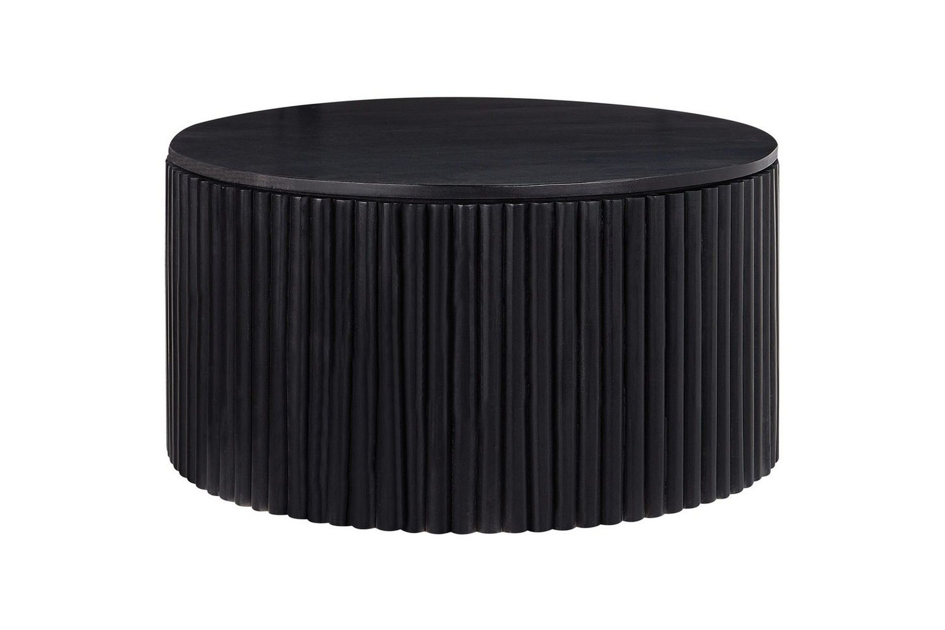 Soffbord Beliani Kirkwood Ljus trä Black -