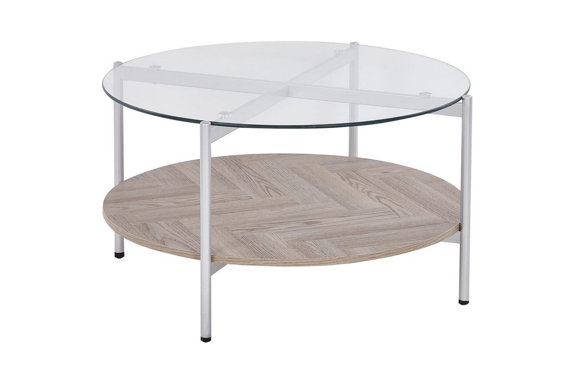 Soffbord Beliani Lovell Guld/ljust trä Silver\|\|Light wood -