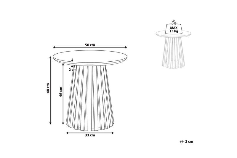 Soffbord Beliani Mesilla Dark wood - Møbler - Bord - Sofabord