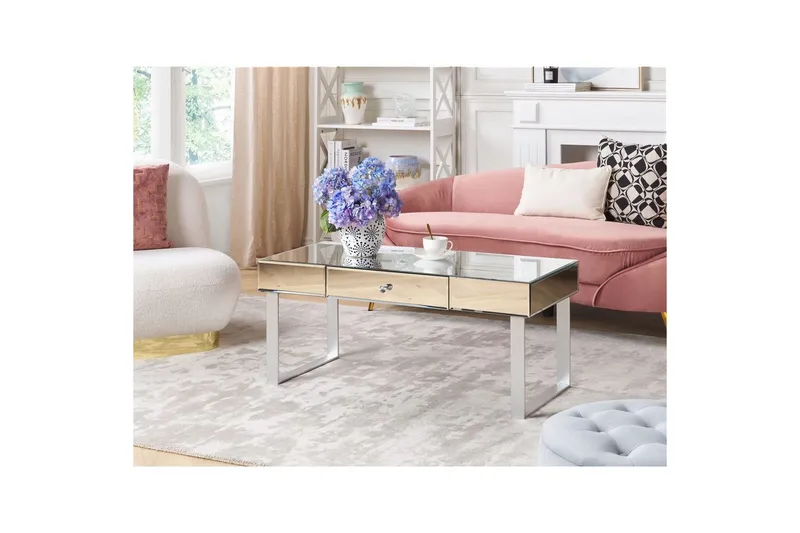 Soffbord Beliani Nesle Silver - Møbler - Bord - Sofabord