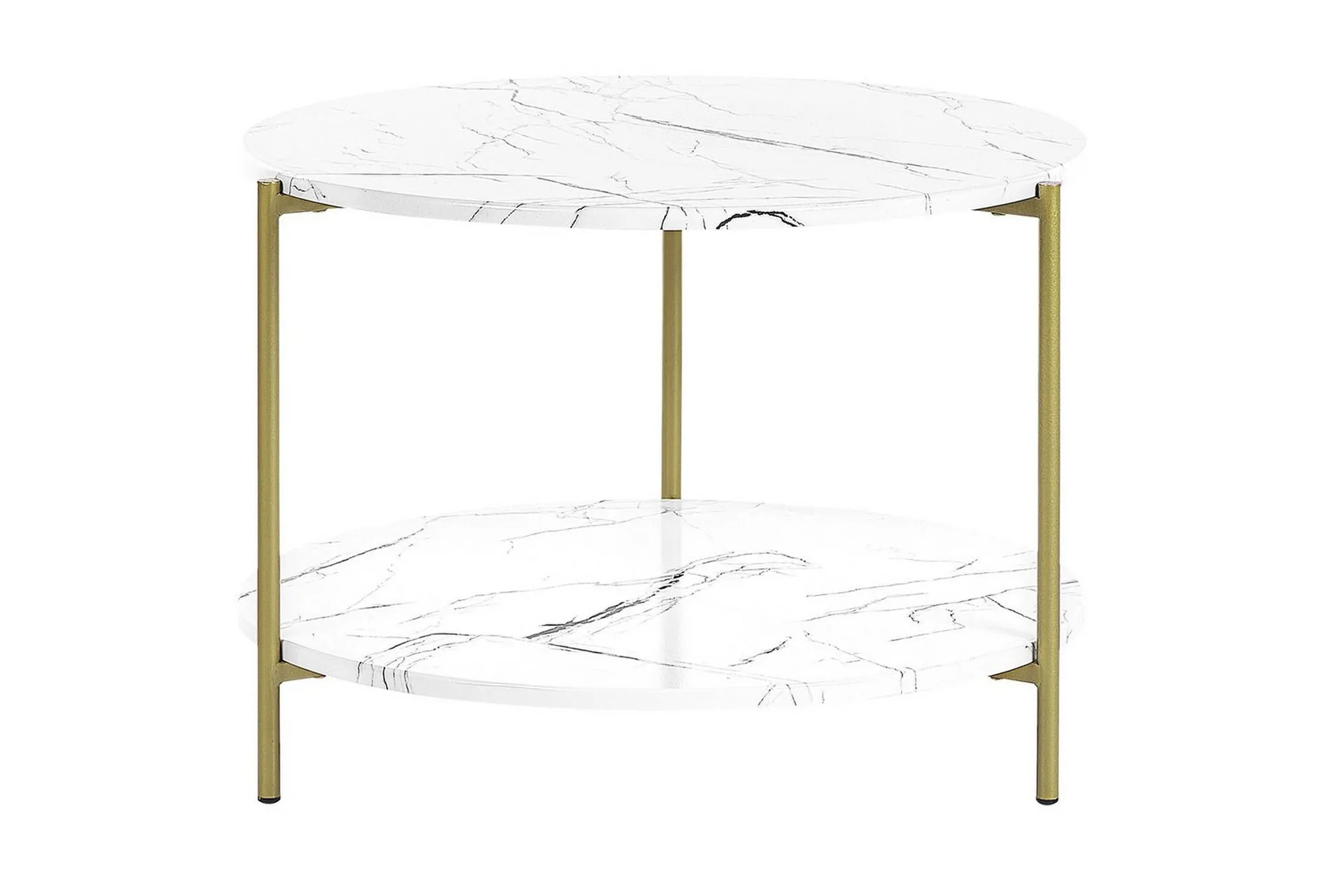 Soffbord Beliani Reva White\|\|GOLD -