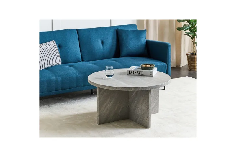 Soffbord Beliani Stanton Grå Grey - Møbler - Bord - Sofabord